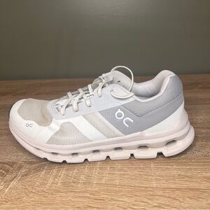 On Cloudrunner Wide Running Shoes White/Frost Women’s Size 9